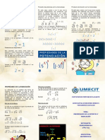 Triptico Propiedades de La Potencia y Radicación