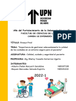 Ensayo Final - Calidad Cuidado y Seguridad Al Paciente
