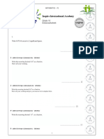 Grade 10B Extera Worksheet