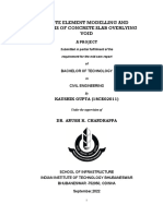 Finite Element Modeling and Analysis of Slab Overlying Pavement