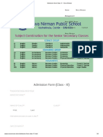 Admission form Class 11 - Nava Nirman