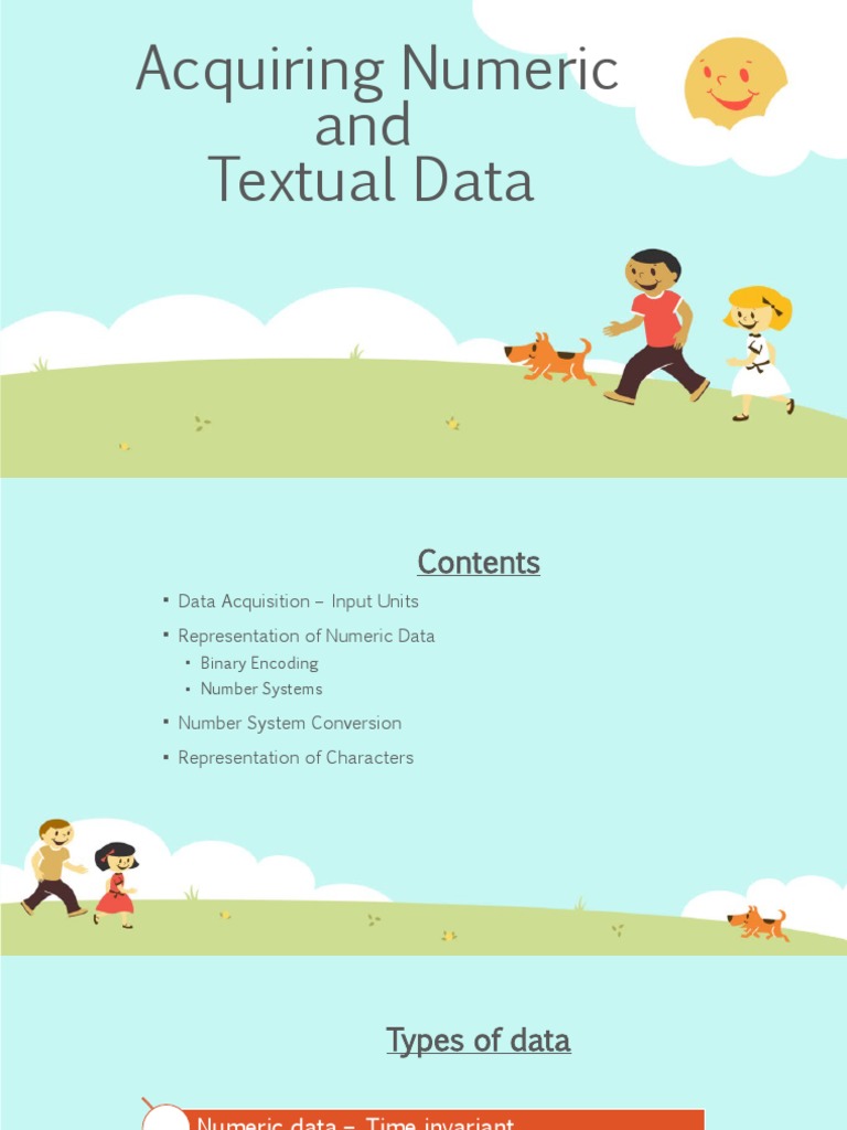 Acquiring Numeric and Textual Data | PDF | Byte | Character Encoding