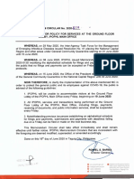 Memorandum Circular No. 2020-018 Visitor Policy For Services at The Ground Floor Lobby IPOPHL Main Office