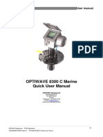 OPTIWAVE 8300 C Marine Quick User Manual - 100