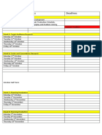 production schedule