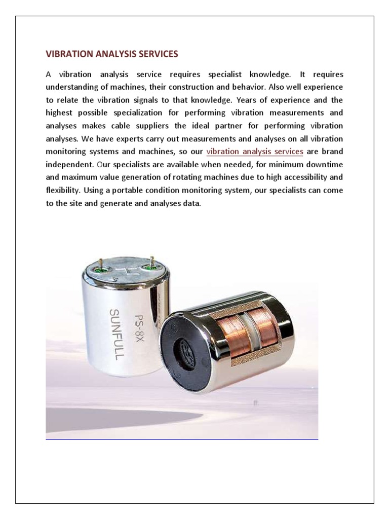 Vibration Analysis Services | PDF