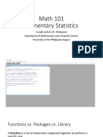 R Coding Part 1 - Basic Inputs and Operations, Constructing Matrices