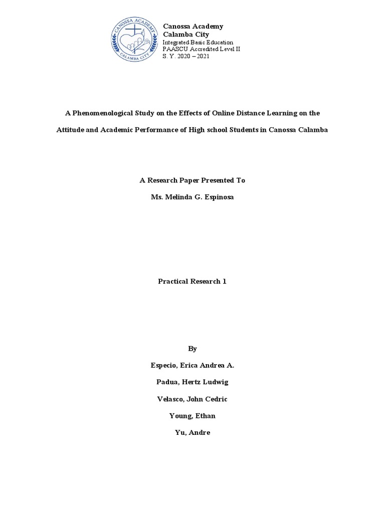 Effects of Online Learning on Students | PDF | Distance Education ...