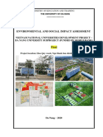 Environmental and Social Impact Assessment of Vietnam National Universities Development Project – Da Nang University Subproject