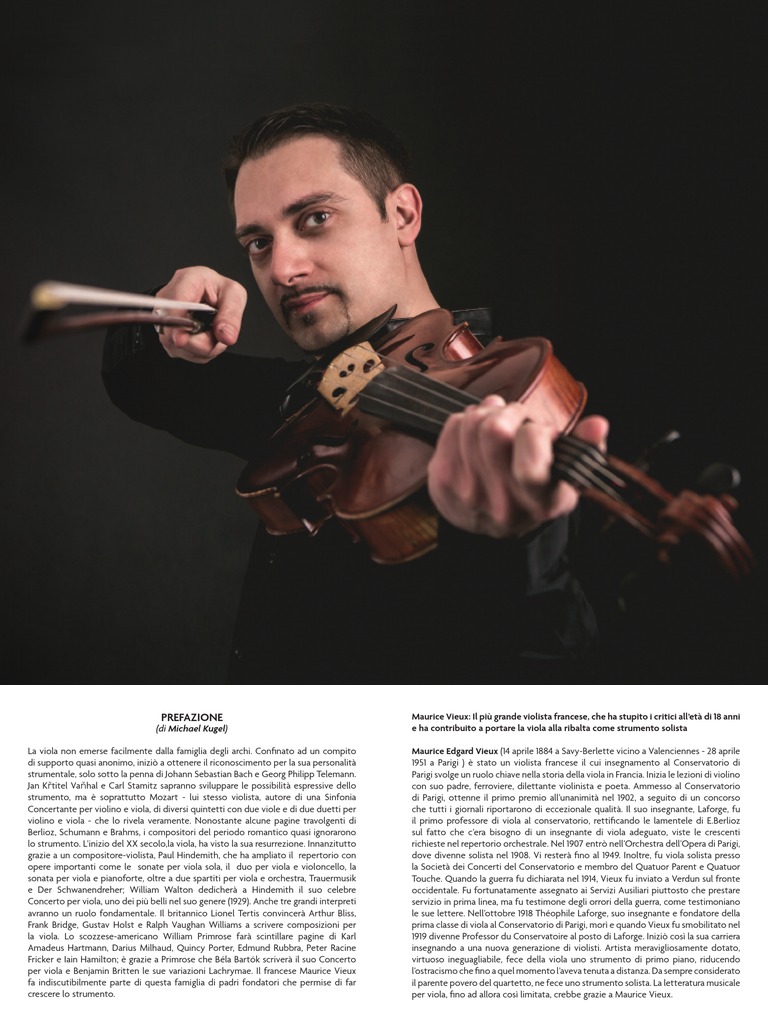 BOOKLET CD Maurice Vieux Complete Music For Viola