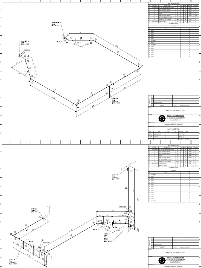 Isometric Drawing | PDF | Pipe (Fluid Conveyance) | Chemical Engineering