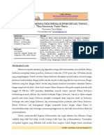 Pentingnya Bahasa Indonesia Di Perguruan Tinggi