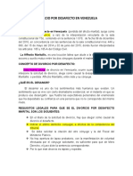 Divorcio Por Desafecto en Venezuela