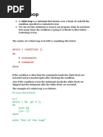 Loop Control Structure