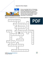 Department Store Easy Crossword