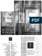 Nietzsche, Friedrich - Fragmentos Postumos Acerca de Los Fragmentos Postumos (Heidegger, Cruz Velez, Melendez Acuña) (Ed. Norma)