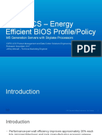 Energy Efficiency Bios Profile or Policy
