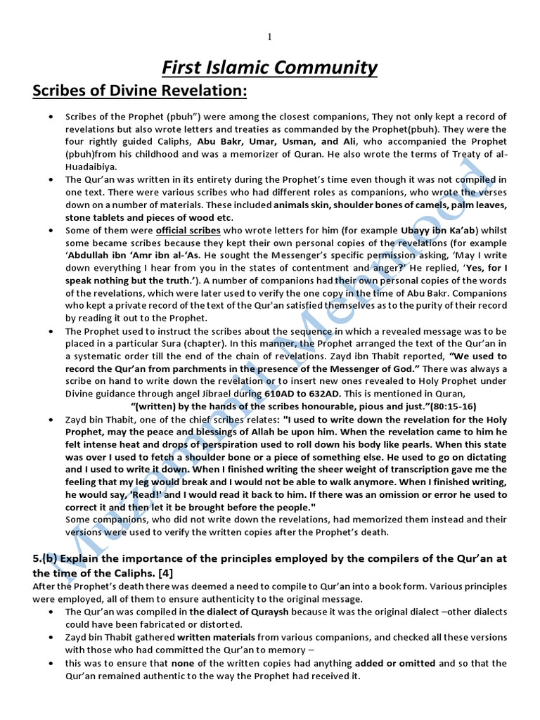 First Islamic Community 2021 | PDF | Muhammad | Ali
