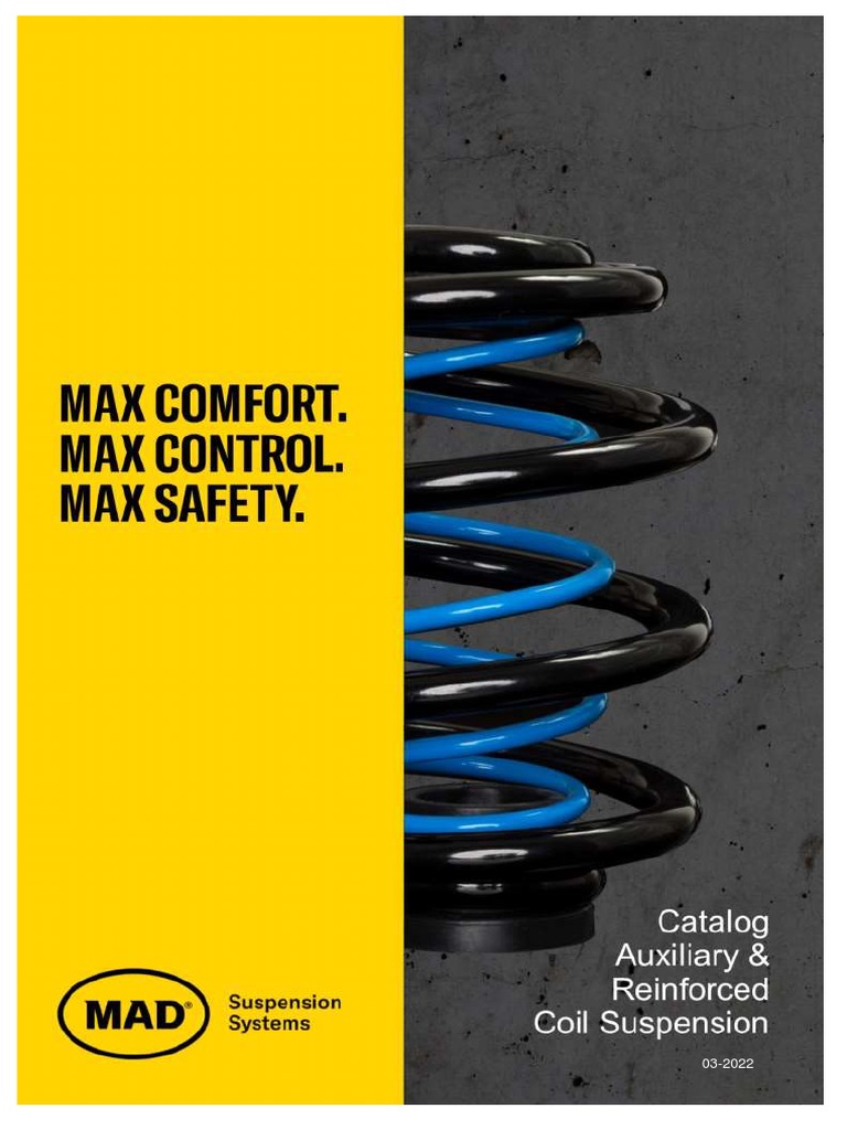 MAD - Catalog Auxiliary & Reinforced Springs - MAD Suspension 