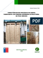 Caracterización Mecánica de Muros Fabricados Con Madera Aserrada Estructural de Pino Oregón