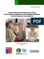 Caracterización Mecánica de Vigas Reticuladas Fabricadas Con Madera Aserrada Estructural de Pino Radiata