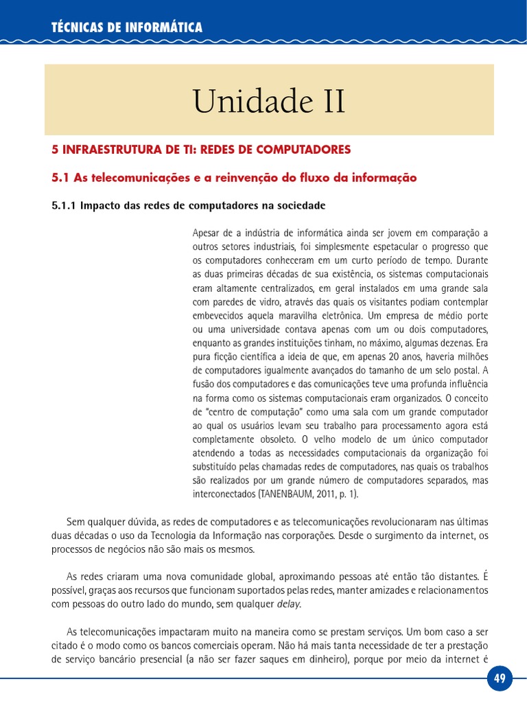 INFORMAtica 2 | PDF | Tecnologia da Informação | Rede de computadores