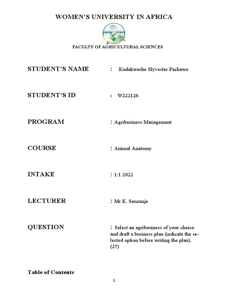 Pachawo Kudakwashe S. KAG112-1 | PDF | Poultry | Expense