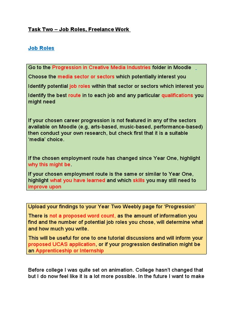 Task 2 - Job Roles and Freelance 2022-23 | PDF | Freelancer | Motivation