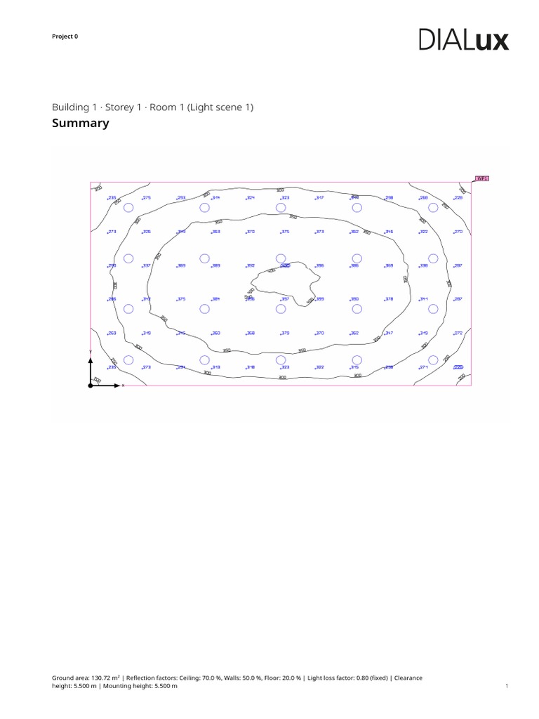 Room 1 Lighting Analysis Report | PDF