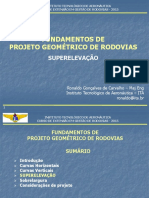 04 PROJETO GEOMETRICO Superelevação