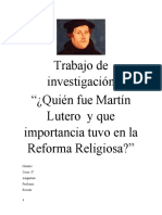 Apunte de Martín Lutero