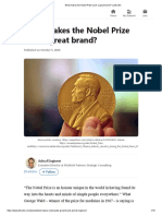 What Makes The Nobel Prize Such A Great Brand - LinkedIn