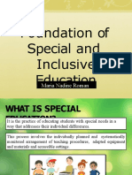 Foundation of Special and Inclusive Education