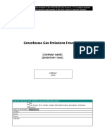 GHG Protocol Reporting Template