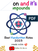 Carbon and It's Compounds Padhai Ak Mazza Best Notes 2023