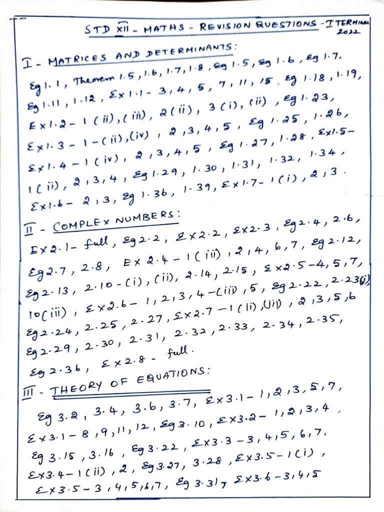 STD 12 I TERMINAL Questions PDF