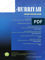 Alhurriyah Vol 10 No 2 2009