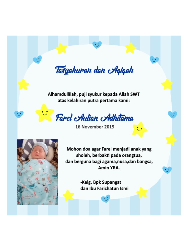 Tasyakuran Dan Aqiqah | PDF