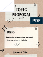 Topic Proposal