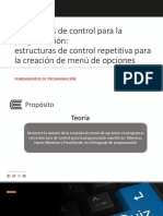Semana 06 Clase EstructuraControlRepetitivaMenu CRM
