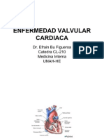 Enfermedades valvulares cardiacas: estenosis mitral, insuficiencia mitral, estenosis aórtica e insuficiencia aórtica