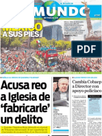 Portada El Mundo de Tehuacán 12 de julio de 2011