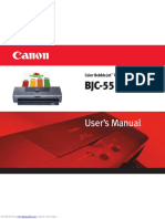 Bjc55 User Manual