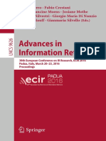 (Lecture Notes in Computer Science 9626) Nicola Ferro, Fabio Crestani, Marie-Francine Moens, Josiane Mothe, Fabrizio Silvestri, Giorgio Maria Di Nunzio, Claudia Hauff, Gianmaria Silvello (Eds.) - Adva