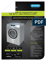 Lavadoras industriales de baja centrifugación RX350 RX520