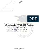 UPSC CSE Prelims 2022 Set A Solutions Draft 2