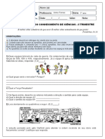 TIPO 2 - 7° Ano - Ciências - II Trimestre