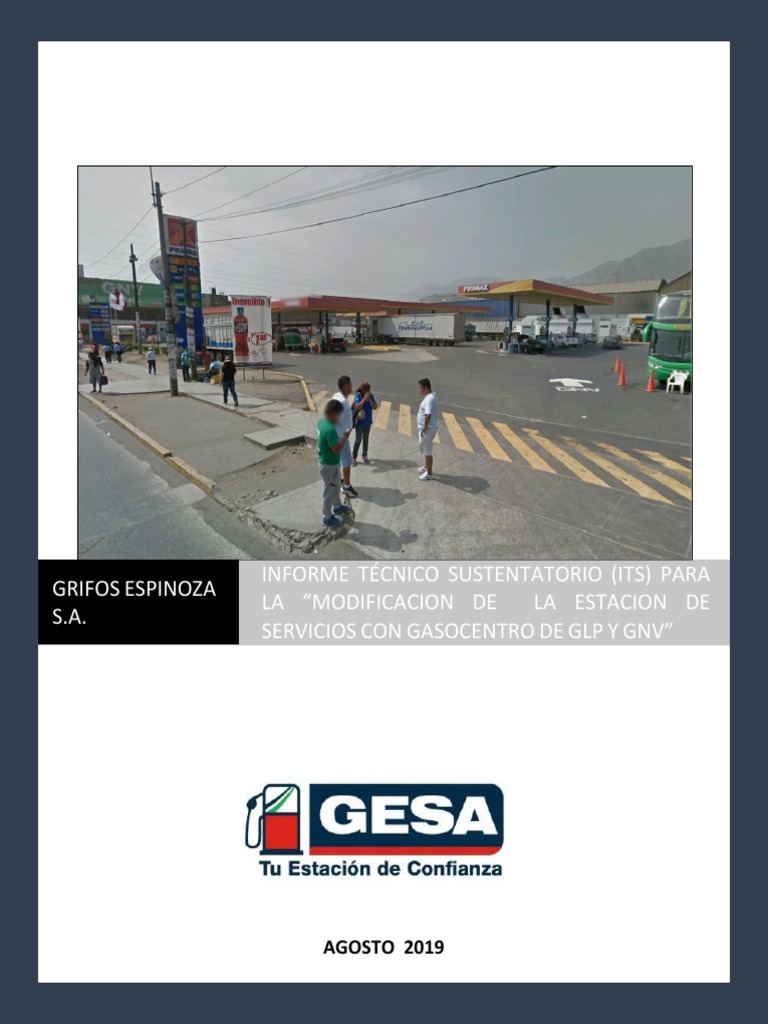 Modif. de La Estacion de Servicios Con Gasocentro de GLP y GNV | PDF ...