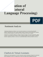 Application of NLP