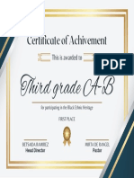 White and Blue Elegant Public Speaking Course Certificate Template